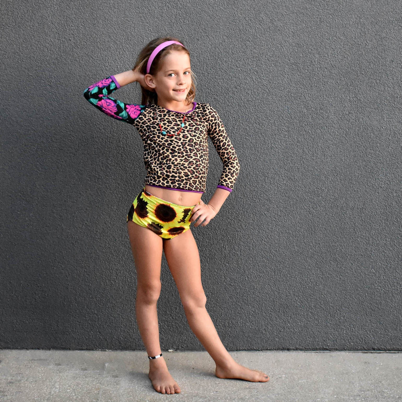 BANZAI モンロー Mini Monroe Swim Bottoms For Girls - Eco-Friendly Swimwear