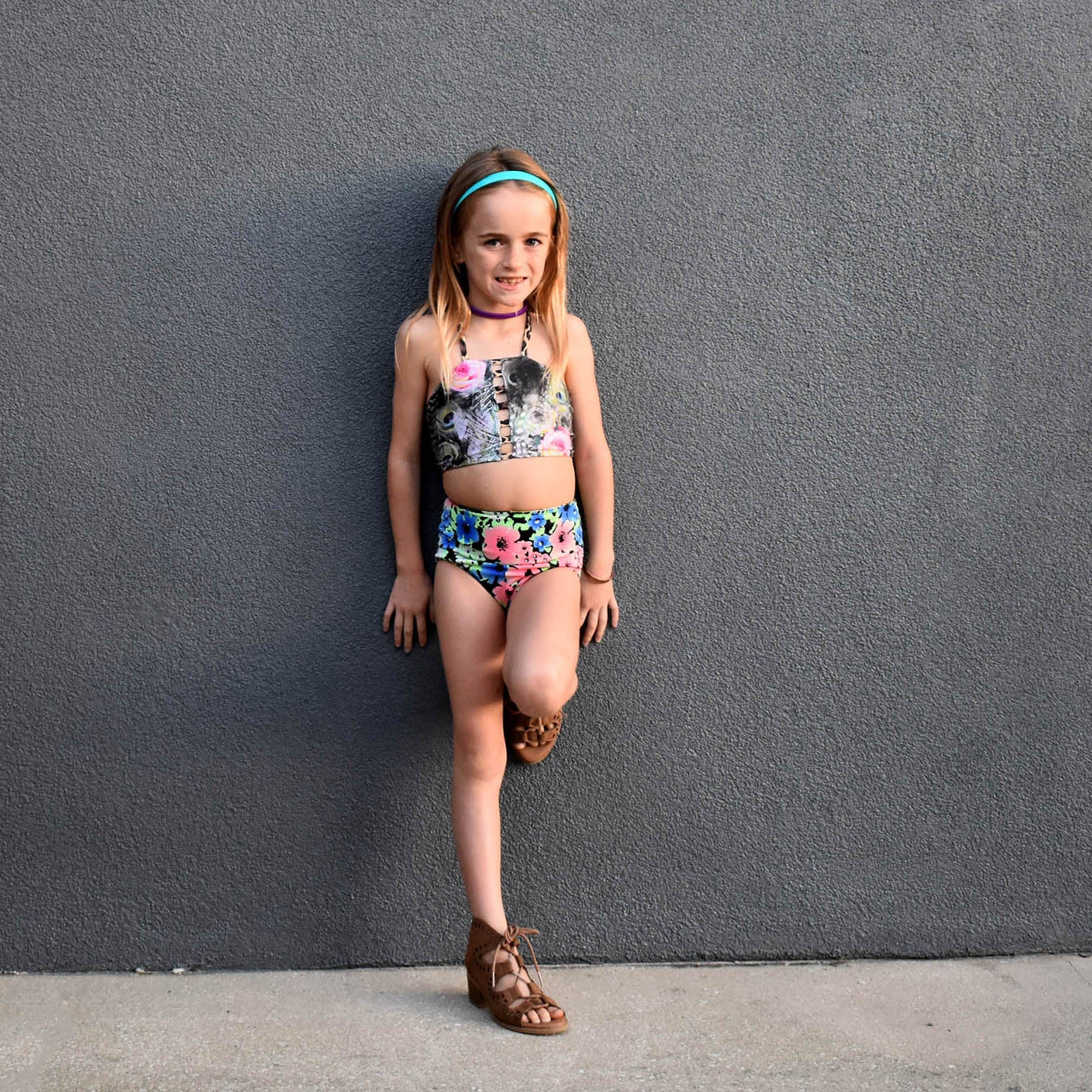 BANZAI モンロー Mini Monroe Swim Bottoms For Girls - Eco-Friendly Swimwear